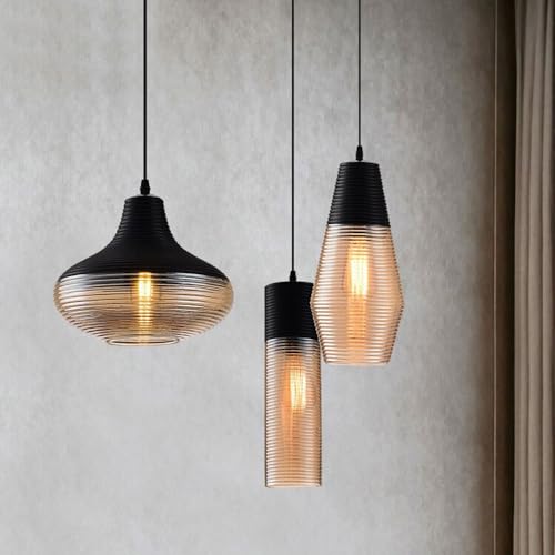 Suspension E27 marron clair pour sublimer un couloir sombre