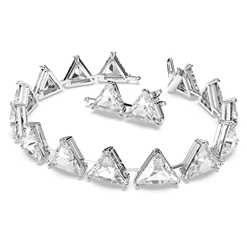 SWAROVSKI Ortyx, Earrings and Bracelet Crystal Jewelry Collection, Clear Crystals, Rhodium Finish2