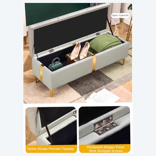 Boîte de rangement dissimulée sous un banc à chaussures pliant - 6