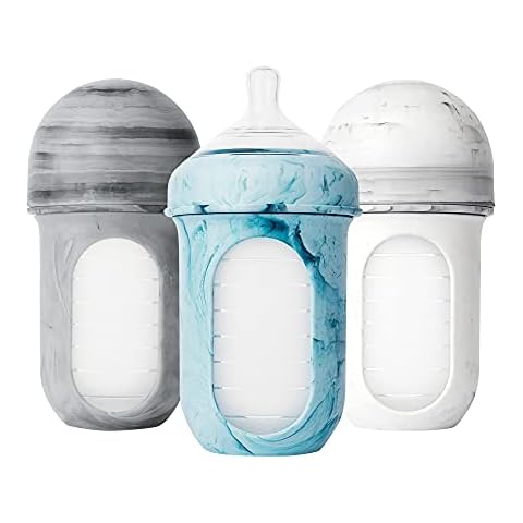 Boon NURSH Reusable Silicone Baby Bottles Cover