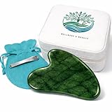 Materiales agradables y funcionales Gua Sha de piedra natural con tacto suave y espátula metálica higiénica, diseñadas para un uso cómodo y delicado dentro de la rutina de cuidado personal facial y corporal.