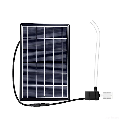 Kit de bomba de agua solar de bricolaje Bomba de agua Solar 12V filtro hidropónico aireación pecera rocalla bombeo de agua bomba sumergible estanque fuente al aire libre para baños de pájaros, estanqu