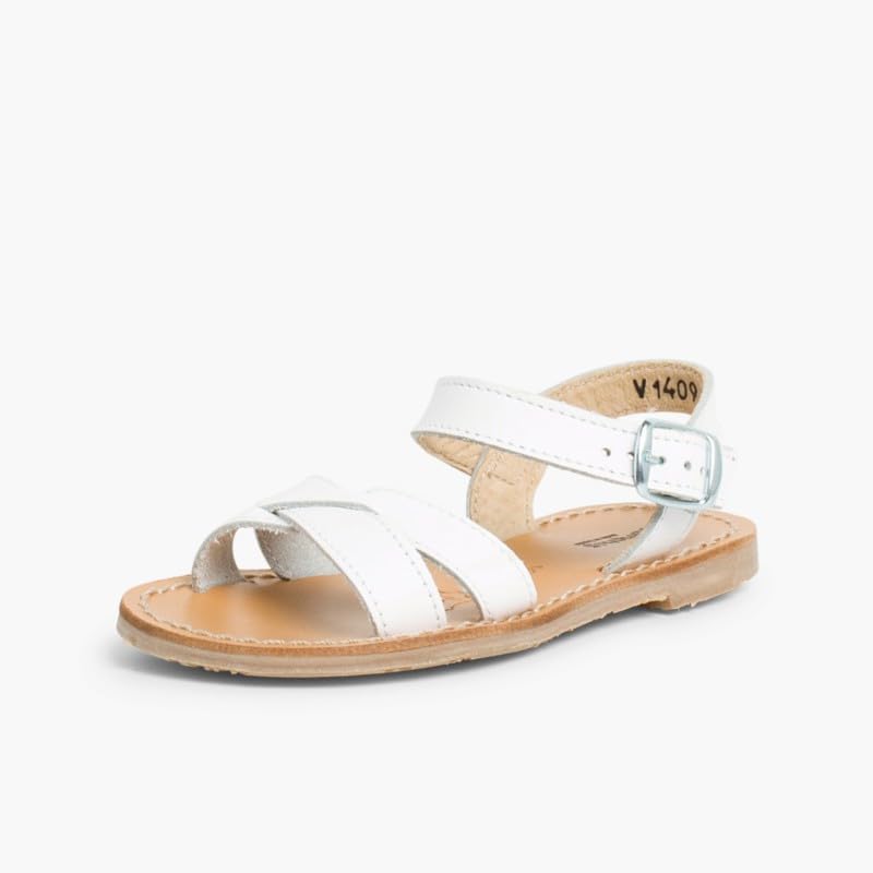 Plain Crossed Strap Flat Sandals2