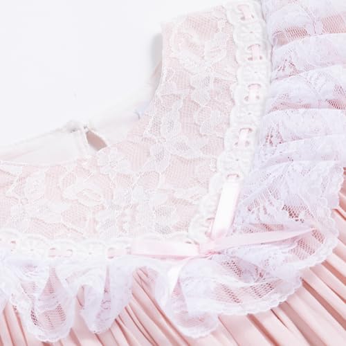 Girls Dress, Girls Gowns, Lace Heirloom Dress, Puff Sleeve, Cute Long Style for Kids4