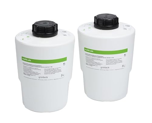 Preisvergleich Produktbild Grünbeck 114032 exaliQ Mineralstofflösung 2x3 Liter, weiß inkl. SanVo Viskosetuch