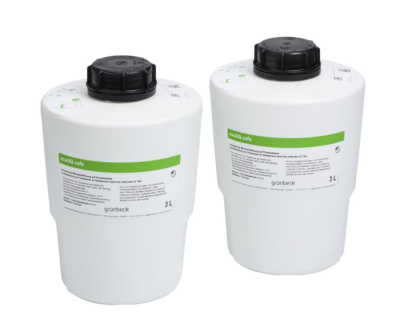 Grünbeck 114032 exaliQ Mineralstofflösung 2x3 Liter, weiß inkl. SanVo Viskosetuch