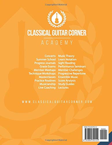 Graded Repertoire for Classical Guitar TAB Edition: Progressive Pieces from Beginner to Advanced
