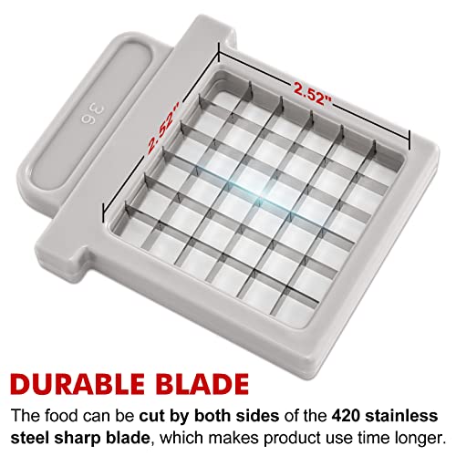 Potato chip cutter, easy-clean potato cutter with stainless steel blade, non-slip, for vegetable chips, perfect for potatoes, carrots, etc. - Image 4