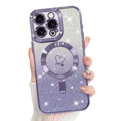 Coque iPhone 15 Pro Max MagSafe cœur pour un style brillant au quotidien