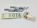 GenuineToyota Land Cruiser FJ40 BJ40 FJ45 BJ43 40 Series Emblem Plate Set 1969-1986 OEM Left