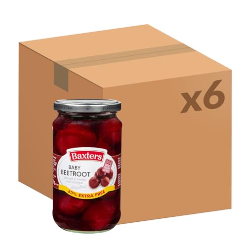 Baxters - Baxters Baby Beetroot Pickled in Sweet Malt Vinegar with 33% Extra, 455g, Vinegar Pack of 6 - -10%