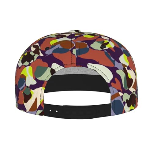 Camouflage Fashion Flat Brim Baseball Cap – Stylish Unisex Cap with All-Over Print Design – Breathable Lightweight Hat for Daily Wear, Outdoor Activities, and Travel4