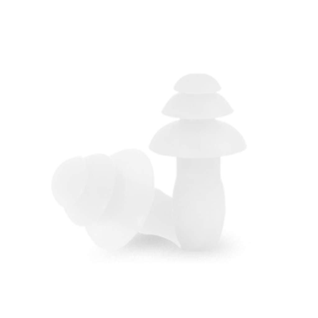 Bouchons d'oreilles super insonorisés pour le sommeil et le ronflement en taille M blanc