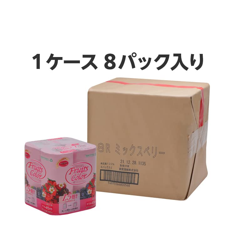 Amazon.co.jp: トイレットペーパー ダブル 1.5倍巻き ミックスベリー