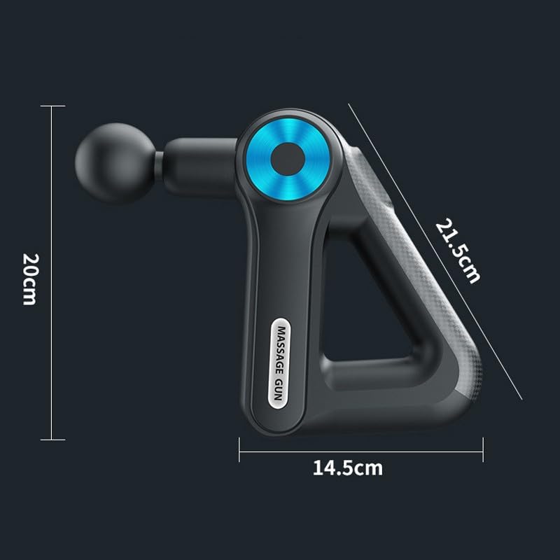 Pistola de masaje de tejido profundo, masajeador muscular de mano para aliviar el dolor, dispositivo de percusión con 9 accesorios y 9 velocidades
