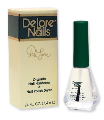 Endurecedor de uñas orgánico y secador de esmalte de uñas, 0.25 onzas por Delore for Nails disponible en Yaxa Peru