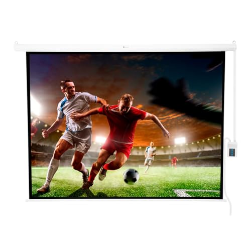 Tela de Projeção Elétrica Com Controle Remoto 200x150cm 220V Goldentec