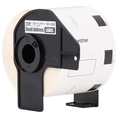 Image of Brother Genuine DK-12093PK Small Address Paper Label Roll, Die-Cut Paper Labels, Engineered for Excellence, 800 Labels Per Roll, (3) Rolls per Box, 24 rolls (DK120924PK)