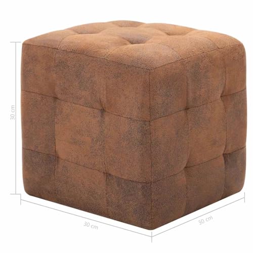 Pouf carré pour petits espaces, solution repose-pieds compact - 3