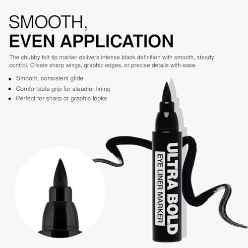 Marcador delineador Palladio Ultra Bold Carbon Black miniatura 5