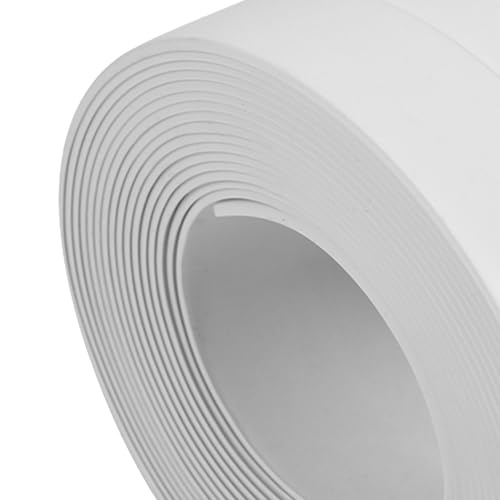 Raguso 3 Farben 3,2 m Länge Selbstklebendes Bad und Wanddichtungsstreifen Waschbecken Becken Randverkleidung Küche Neue Gasherd Badewanne Badezimmer Toilette Küche Dichtungsband PVC(38mm*3.2M-Weiß)