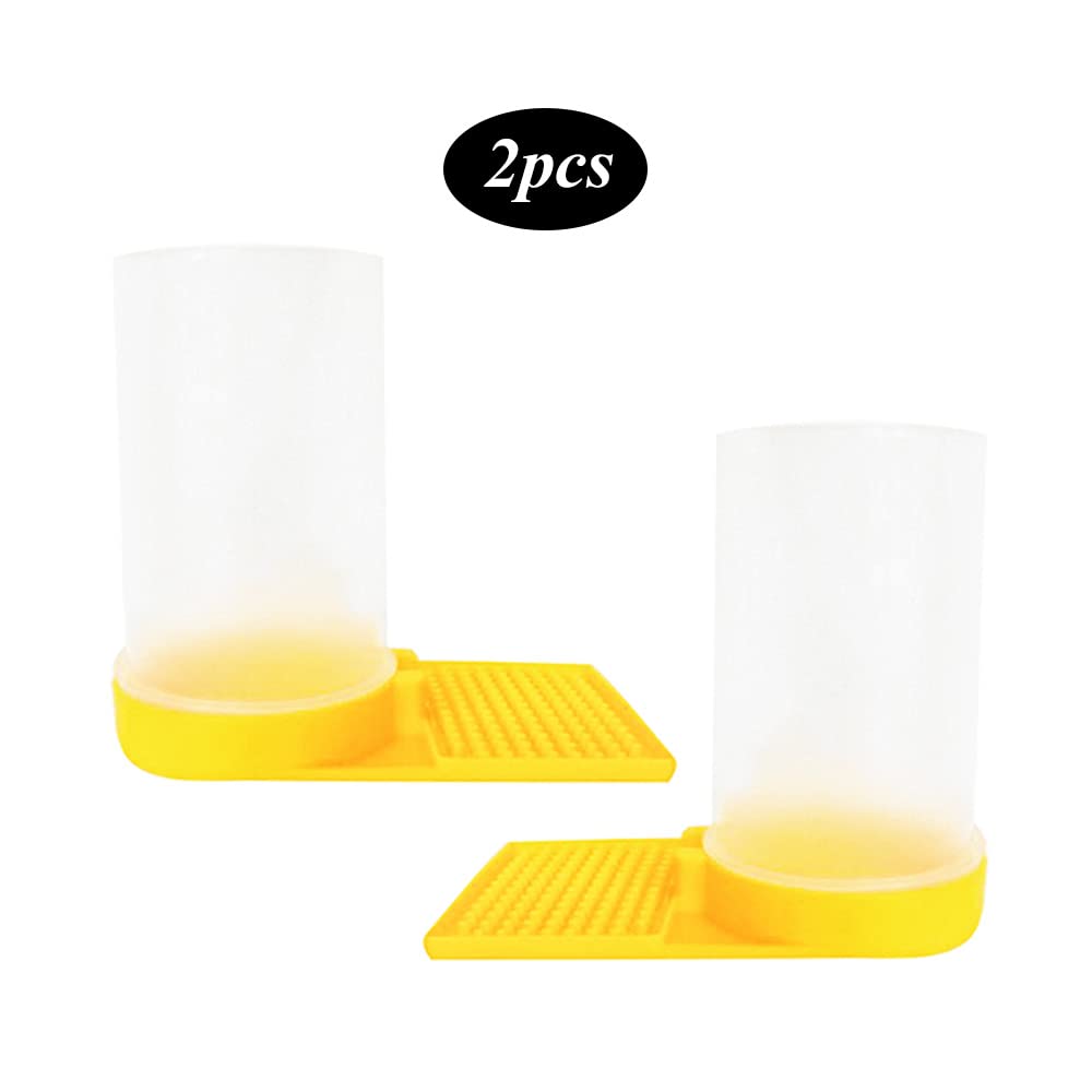 Gativs Bienen-Wasser-Feeder 2 Stück – Eingangs-Futterspender Aus Kunststoff, 12,5 X 8 Cm, Mit Ertrinkungsschutz – Für Imker & Bienenvolk – Praktisch & Leicht Zu Reinigen