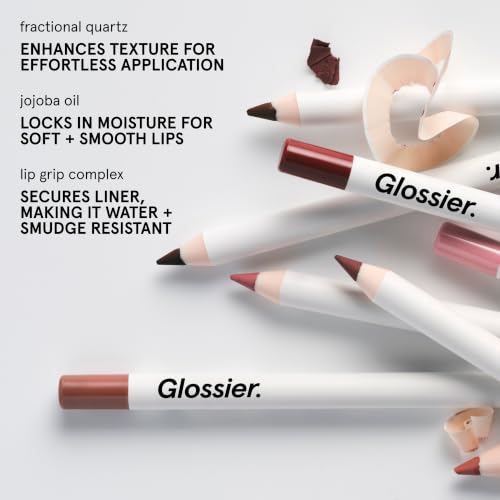Image of Glossier Lip Line Enhancing Pencil, Creamy Medium Coverage, Bit | Mauve, Defines Natural Shape & Tone, Longwearing, Water, Smudge & Transfer-Resistant, Jojoba Oil, Sensitive Skin