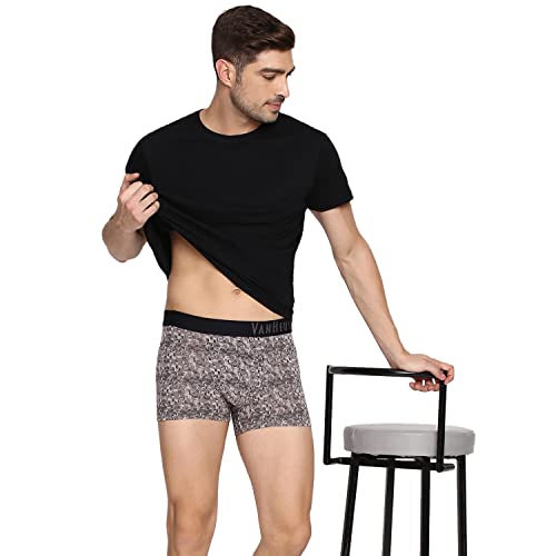 Image of Van Heusen Men's Cotton Trunks - Pack of 2 | Contoured pouch for support | Antibacterial Briefs | Sweat Absorbant | Moistue Wicking | Breathable Everyday Underwear | Long Lasting Color| Printed Colors | Style 10047