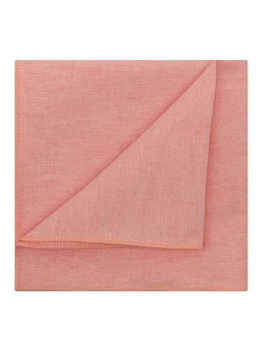 Image of Mantieqingway Cotton Handkerchiefs for Men Solid Color Pocket Square for Suit Formal Wedding Church