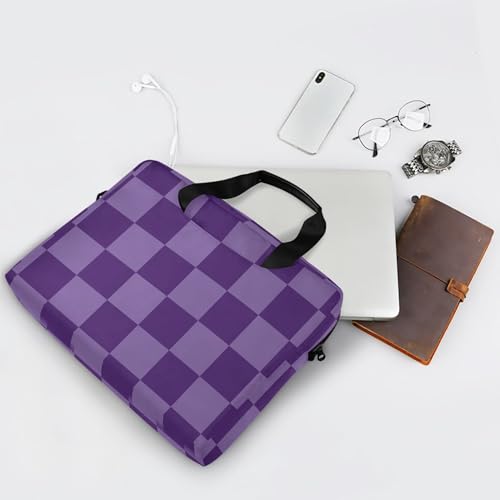 Maletín para Laptop ALAZA 13-15.6 pulgadas Morado Cuadrillé miniatura 7