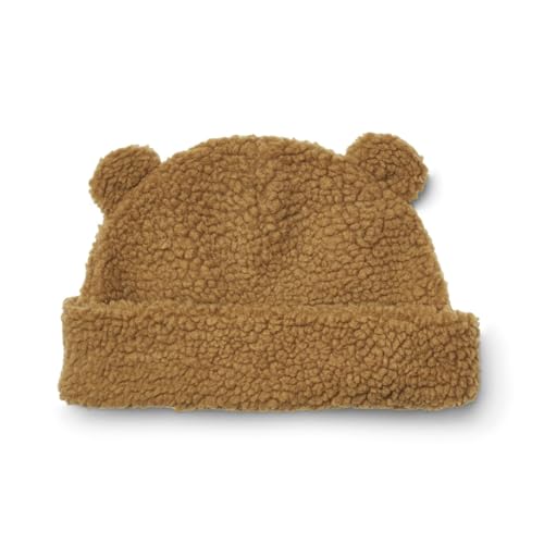 LIEWOOD WEAR Beanie-MĂĽtze mit goldenem Karamellflor