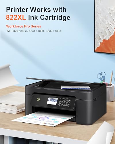 Image of E-Z Ink Pro 822XL Ink Cartridges Remanufactured Replacement for 822XL Ink Cartridges Combo Pack to Use with Workforce Pro WF-3820 WF-4830