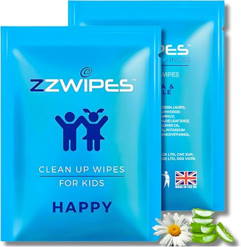 ZZWIPES Wet Wipes for Women, Men, Kids & Dogs – Alcohol-Free (Pack of 30each) Individually Wrapped, Large, Aloe Vera & Chamomile Infused, Ideal for Intimate Hygiene, Travel, & Sensitive Skin Care - Image 4
