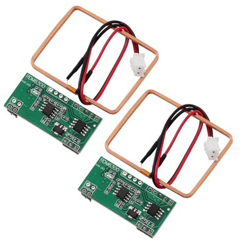Heevhas RDM630 125 KHZ EM4100 Módulo de lectura de identificación por radiofrecuencia Read Module Salida serie UART DC 5 V (2 piezas)