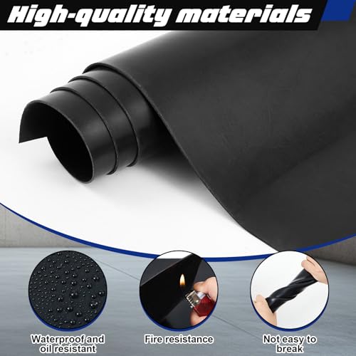 Image of 1 Pcs Neoprene Rubber Sheets Strip Roll 1 /16 Inch /31.5 inch W x 118 inch L Long Wear Resistant Gasket Strip for DIY Gaskets, Mats, Seals, Crafts, Flooring, Black