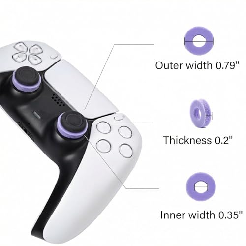Image of MOLOPPO 6 PCS Precision Rings Kit for PS4, for PS5, for Xbox-Combo C | for PS5 Accessories, for Xbox Accessories, Gaming Controller Enhancer-Black /Purple /Green