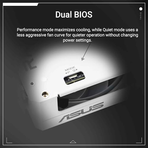 Image of ASUS Dual Radeon RX 9060 XT 16GB GDDR6 White Edition (PCIe 5.0, 16gB GDDR6, HDMI 2.1b, DisplayPort 2.1a, 2.5-Slot Design, Axial-tech Fan Design, 0dB Technology, and More)