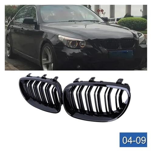Grille de course rein E60 E61 noir brillant double maille - 3