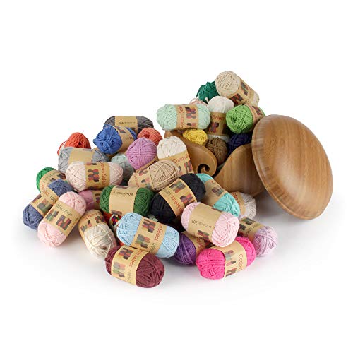 Image of JubileeYarn Cotton Select Bonbon Yarn - 10g /Skein Sport Cotton - Variety Pack - 40 Skeins