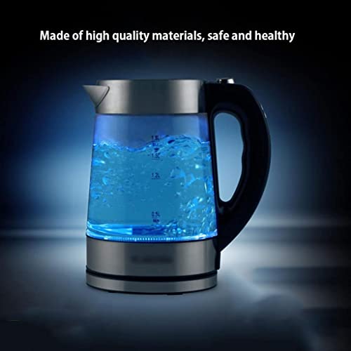 Tetera eléctrica de vidrio transparente 1.8 L miniatura 3