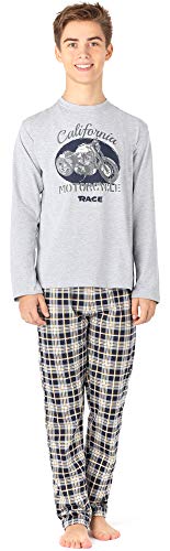 Preisvergleich Produktbild Timone Jugend Schlafanzug TI110 (MelangeKariert1 (9632102), 176)