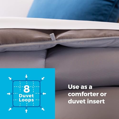image for LINENSPA Reversible Down Alternative Comforter and Duvet Insert - All-