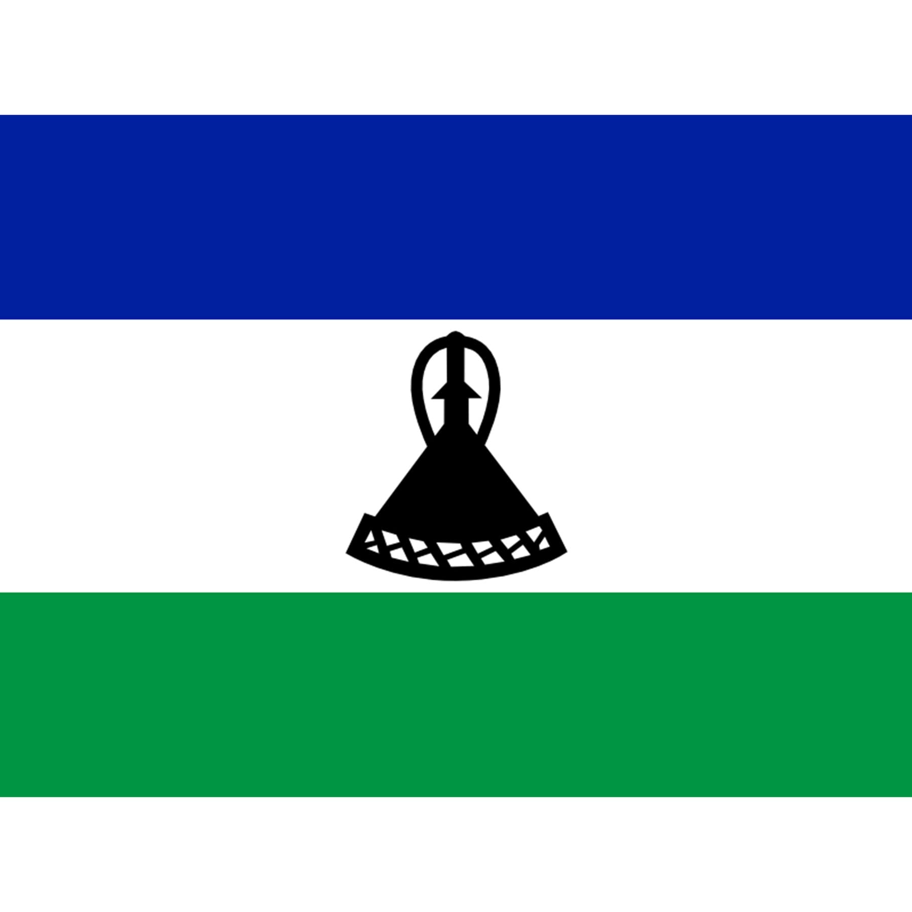 Artery8 Lesotho National Flag Patriotic Vexillology World Flags Country Region Poster Art Print Canvas Premium Wall Decor Mural