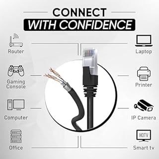 Mr. Tronic Cavo Ethernet Cat 7 da 25m Bulk Cabel, Rame Puro Cavo di Rete LAN Cat 7 Ad Alta Velocità Per Connessione Internet Veloce 10 Gbps – Cat7 Cavo Patch, AWG28, SFTP, 600 MHz (25 Metri, Nero)