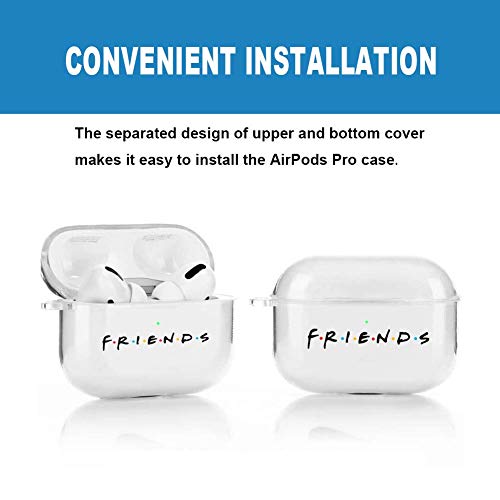Friends Airpods Pro Clear Case,Friends Tv Show Merchandise,Airpods Pro Clear Case Protective Cover Skin - Clear Premium Hard Shell Accessories Compatible With Apple Airpods Pro (Friends) #TOP3