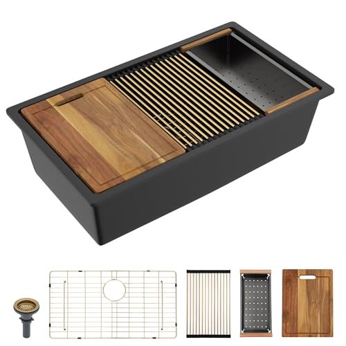 30 Granite Composite Kitchen Sink - Fulorni 30