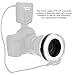 LED Ring Flash, SL-108 67mm Portable Waterproof Underwater Diving Camera Flash Light Adjustable Brightness Color Temperature for Cameras Waterproof Housing