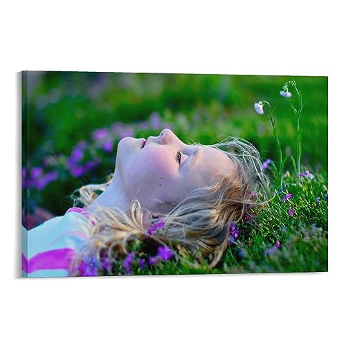 Toile art affiches et impressions IOFEER Kid 40x60cm decoration salon