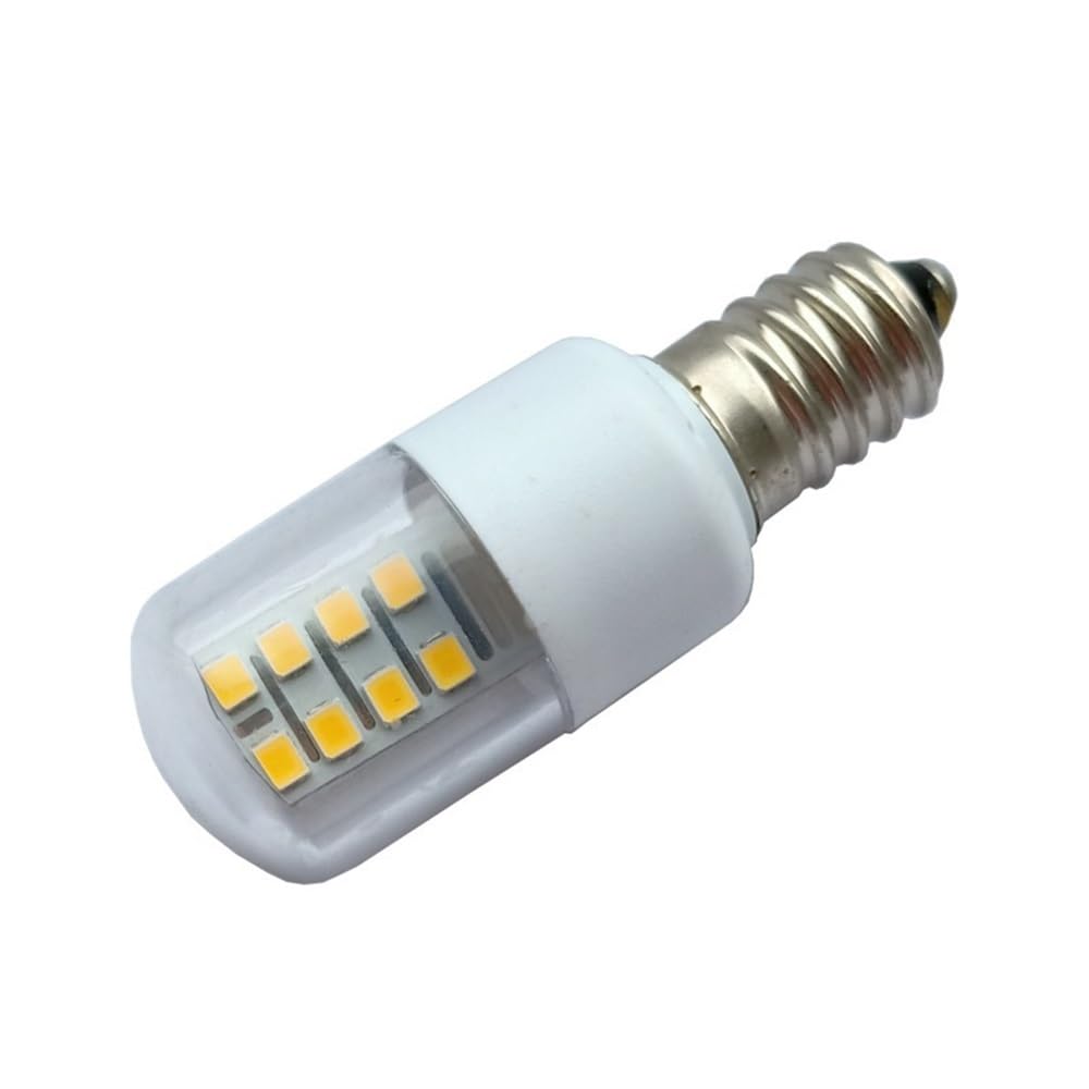 HHF Iluminación del hogar, Paquete de 50 bombillas LED de doble cara, CA 220 V, T22, E12/E14, 1,5 W, for frigorífico, microondas y horno(2700K warm white,220V E14)