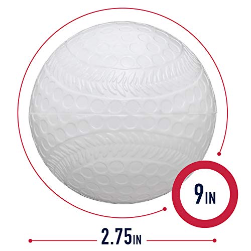 Franklin Sports Plastic Baseballs - Practice Plastic Baseballs For Kids - Solid Plastic Balls For Hitting - Pack Of 8 (70Mm), White (14938P6) #TOP1